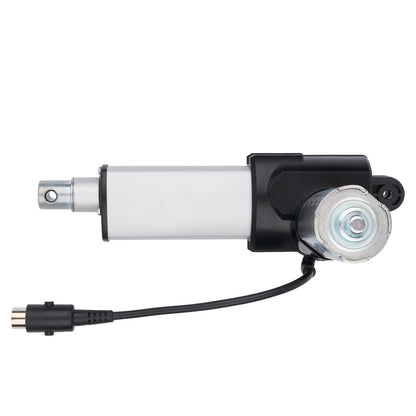 Mechanical actuator with cable on a white background