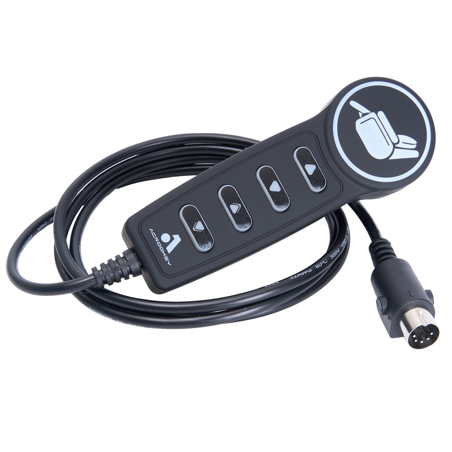 Acrookey 4 button 5 pin remote controller for Recliner Lift Chair with USB Type C & Backlit