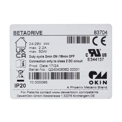 10.000095 OKIN BETADRIVE 83704 Linear Actuator for Recliner/Lift Chair LZB