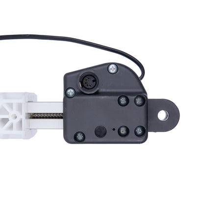 Mechanical component with a cable on a white background