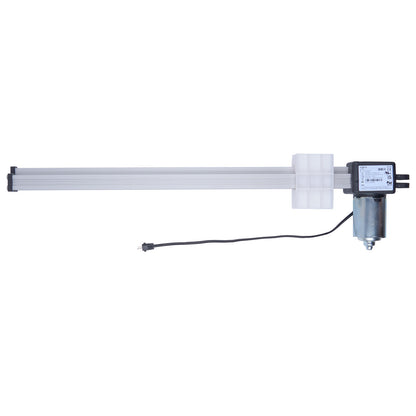 Linear actuator with control panel on a white background
