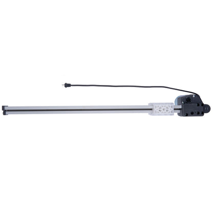 Mechanical arm with a jointed design on a white background