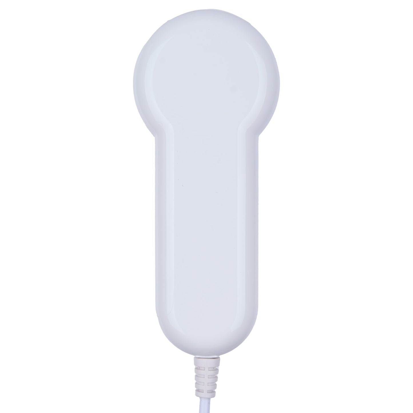 White phone receiver on a white background