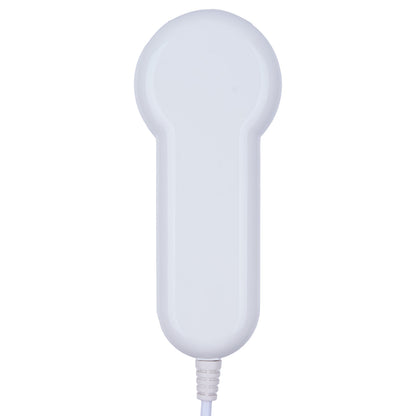 White phone receiver on a white background