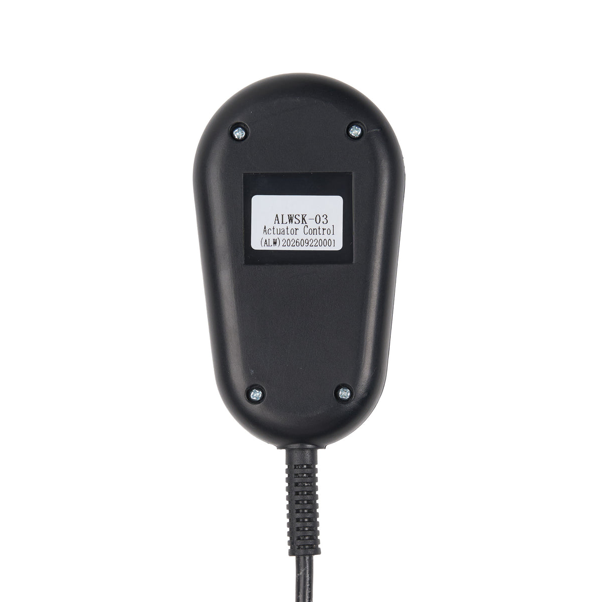 Back view of 2-Button Remote Controller with Right-Angled (90°) 5-Pin Plug for Power Recliner and Lift Chair