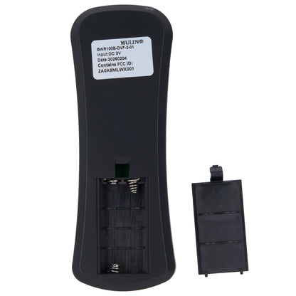 Back view of BWR100B-DVF-2-01 12-Button Wireless Remote Controller 