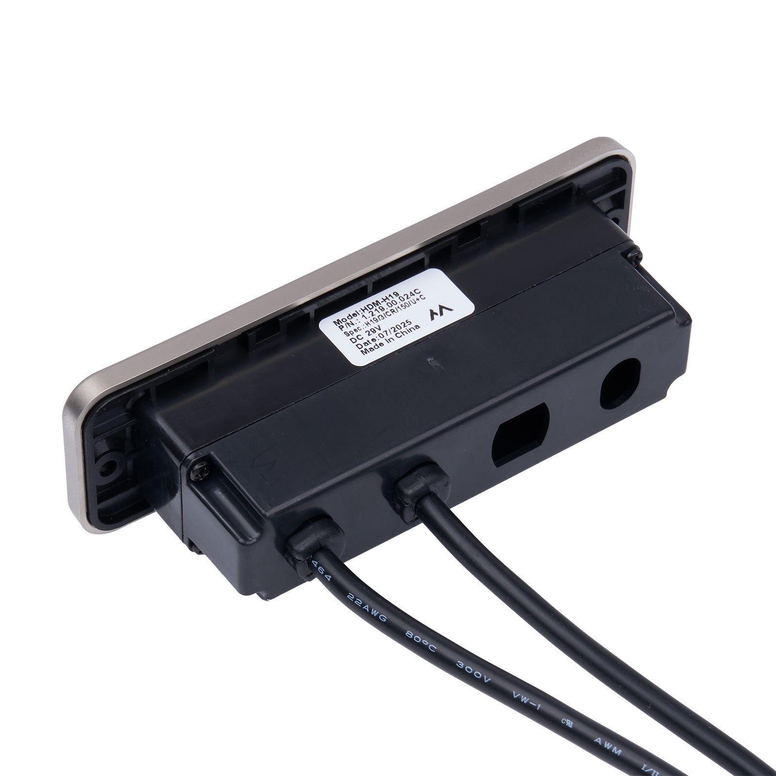 Back view of HDM-H19 Recliner Switch (P/N: 1.219.00.024C)