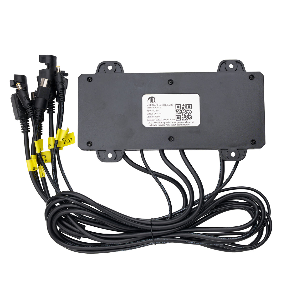 Bottom view of Mulin MLKZ014-2 App Controller Junction Box Control Box