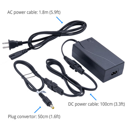 29V 2A Power Adapter with Male Barrel Connector 5.5*2.5mm for Power Recliner Lift Chair