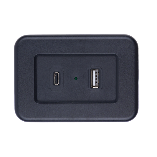 Charging panel of the eMoMo HX66BU2C Type A + Type C USB Charger