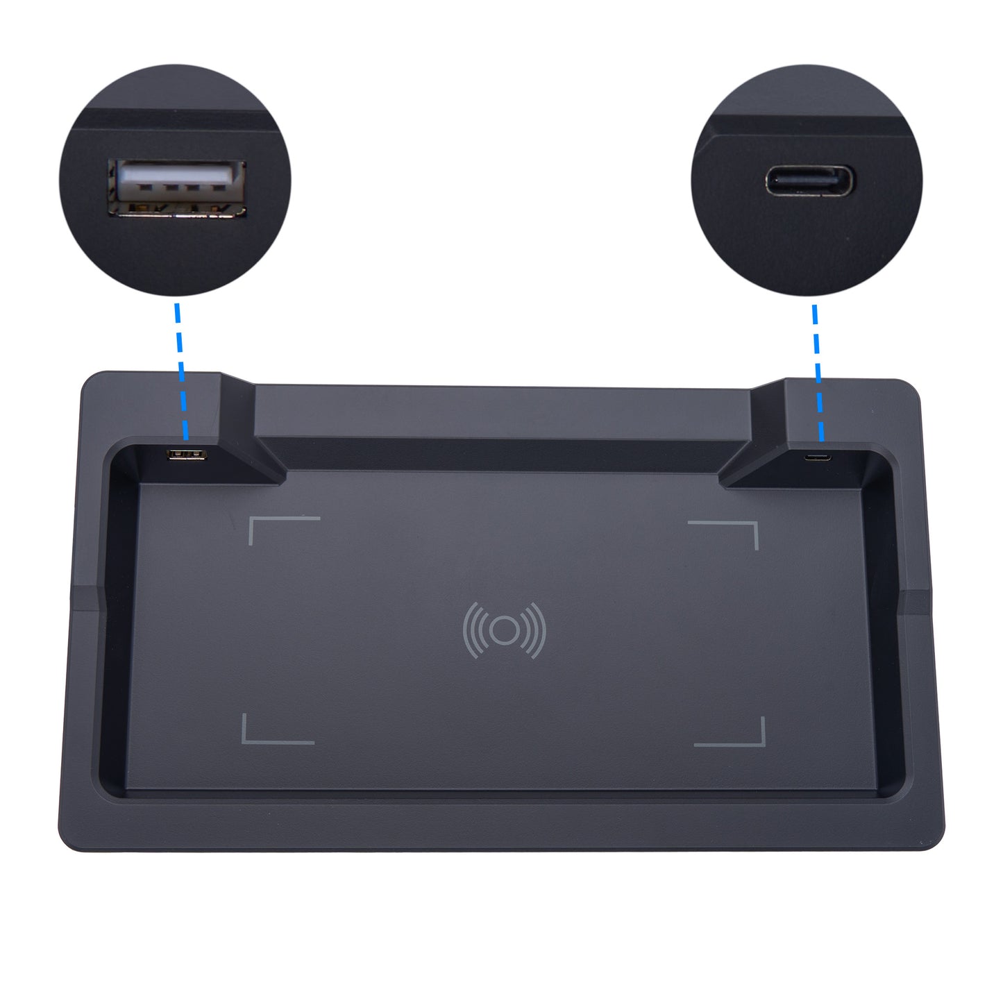 Charging panel & sockets of the RK23300639X000 Trapezoid Wireless Charging Panel