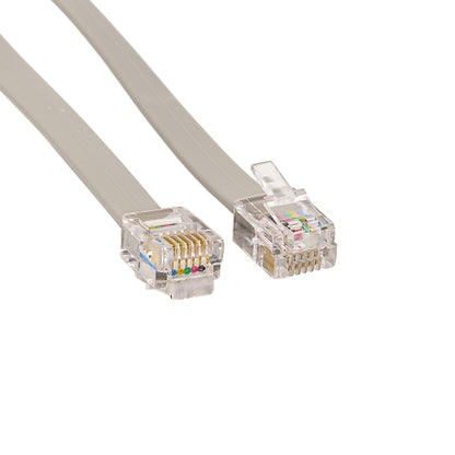 Close up view of the 6 pin crystal plug for Adjustable Bed Base Sync Control Cable 