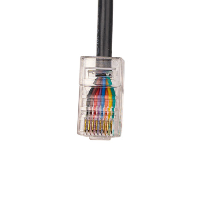Close up view of the connector of the 8 Pin Crystal Plug Sync Control Cable for Adjustable Bed Base 