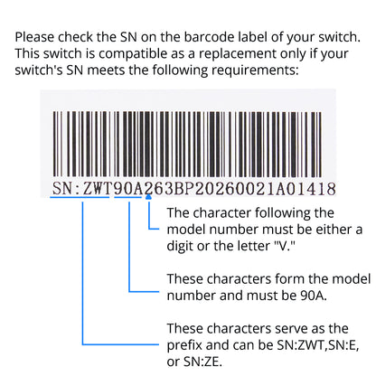 Compatibility check instruction for eMoMo HX90A 2 Button Switch for Lift Chair and Power Recliner with a 5-Pin Connector