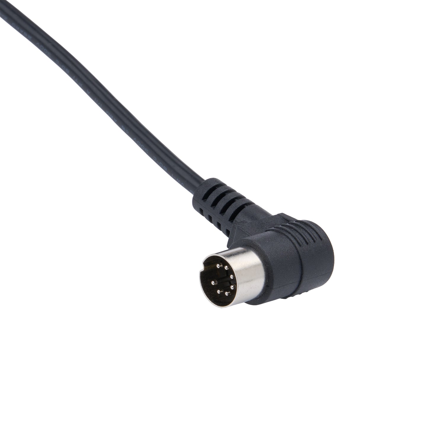 Black cable with a 4-pin connector on a white background