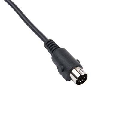 A black cable with a multi-pin circular connector, shown against a plain white background.