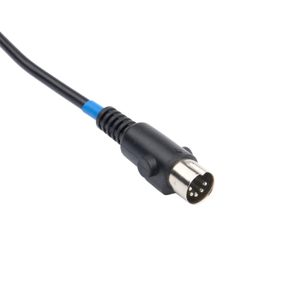 A black electrical cable with a multi-pin connector, featuring a blue accent band near the connector base, shown on a plain white background.