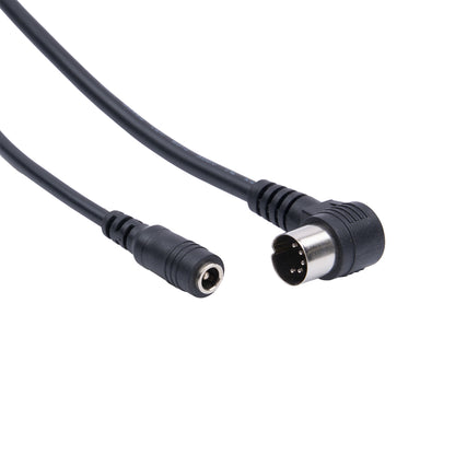 Black cable with a right-angle male connector on one end and a standard male connector on the other, shown on a white background.