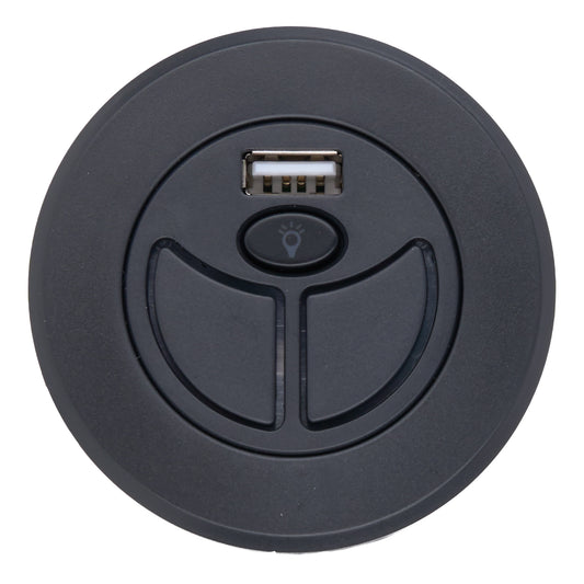 eMoMo RemoP40W 3 Button Switch with 90° 5-pin Male Plug USB Backlit