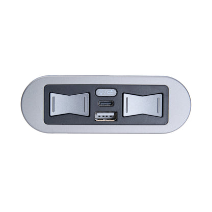 eMoMo HX90HU2CLN / HX90HU2C2LN 5 Button Switch with Type A+C USB Ports and Two Leads