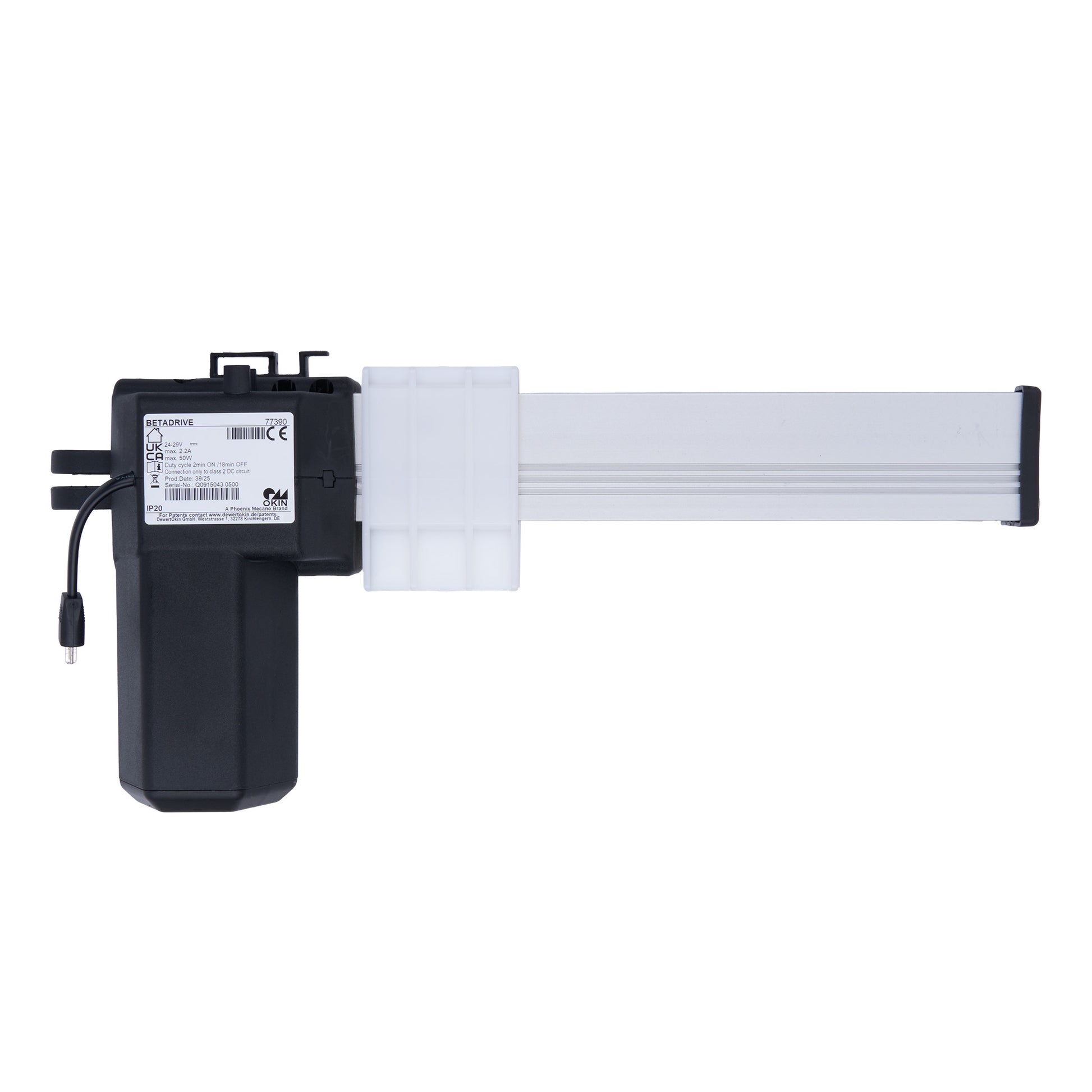 Black and white electronic device on a white background