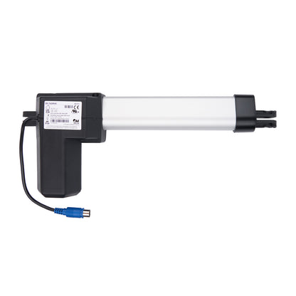 Electronic component with black and white design on a white background