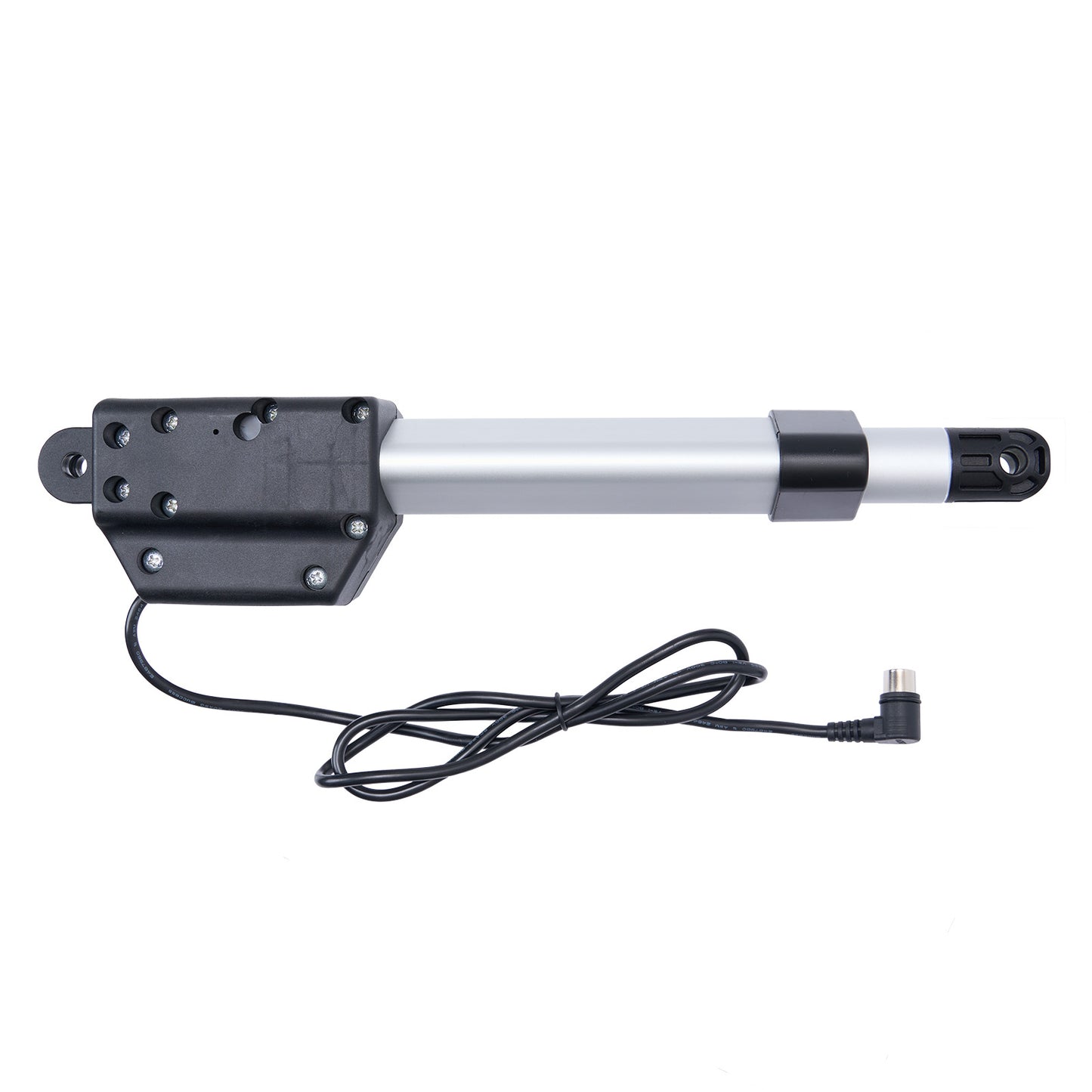 Electric actuator with a cable on a white background
