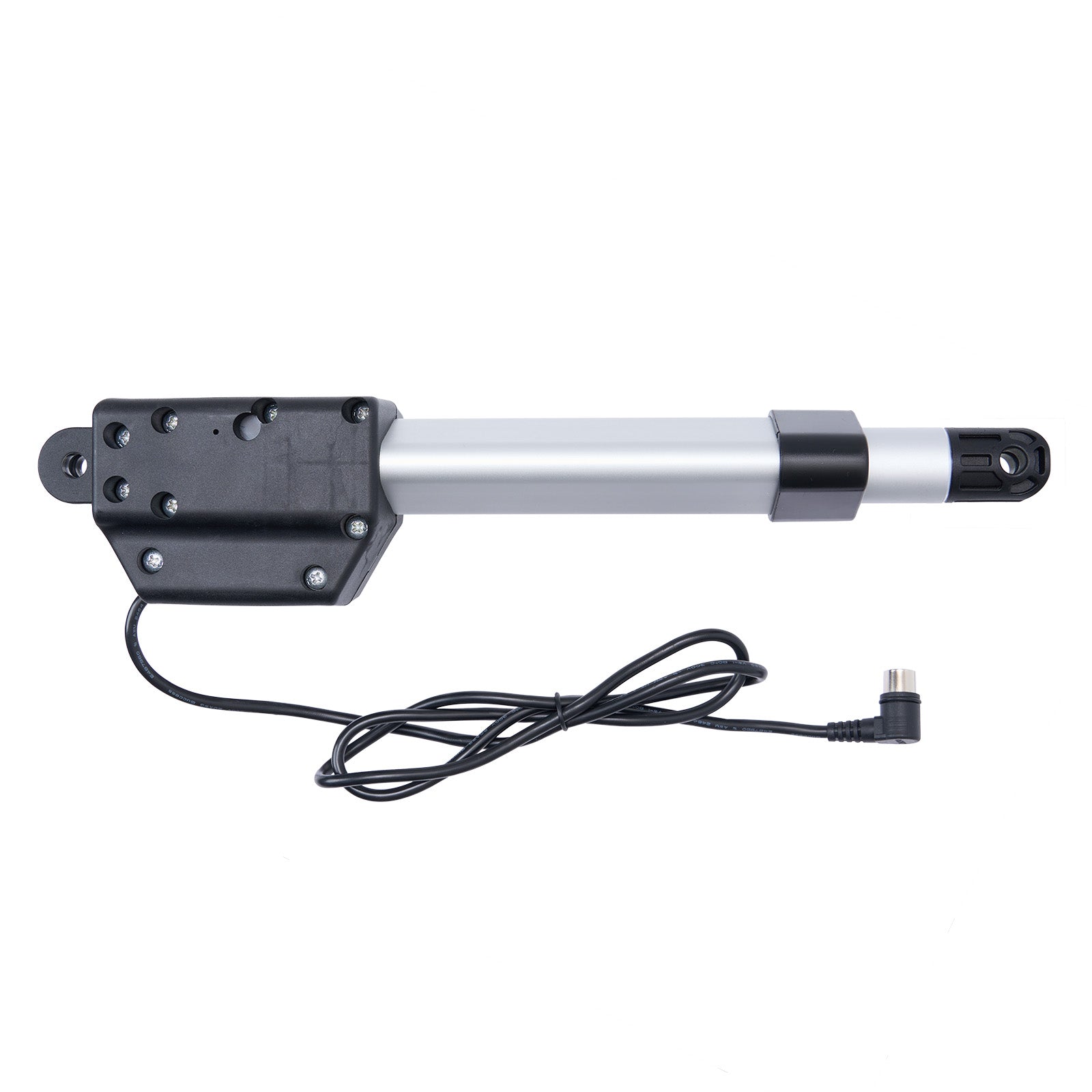Electric actuator with a cable on a white background