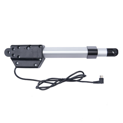 Electric actuator with a cable on a white background