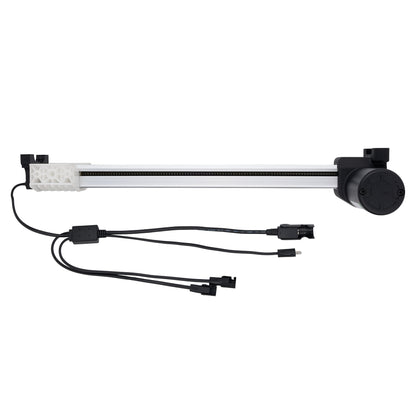Aquarium light bar with power switch on a white background