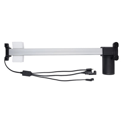 Mechanical component with black and white parts on a white background