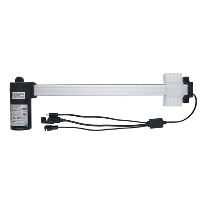 Aquarium light with black housing and white lamp on a white background
