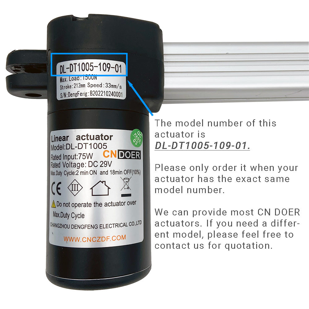 CNDOER DL-DT1005-109-01 Linear Actuator Motor by Changzhou DengFeng