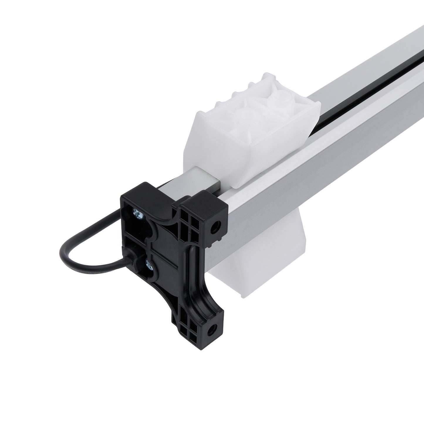 Close-up of a mechanical component with a white background