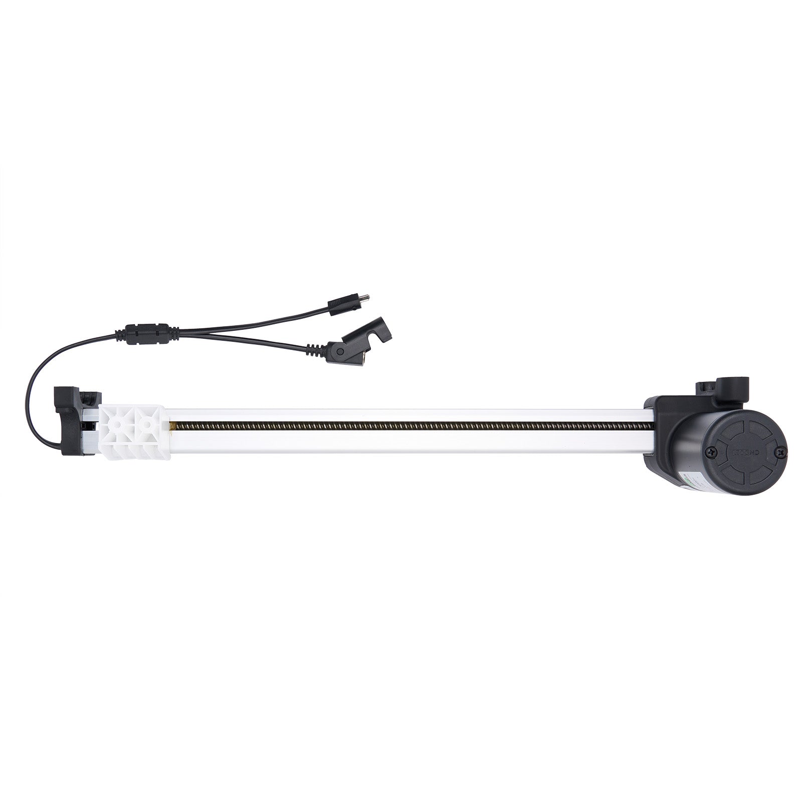 Light stand with adjustable arm on a white background