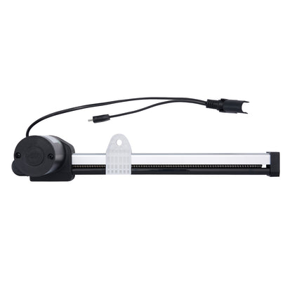 Aquarium light bar with black housing and visible brand name on a white background