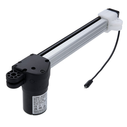 Linear actuator with cable on a white background