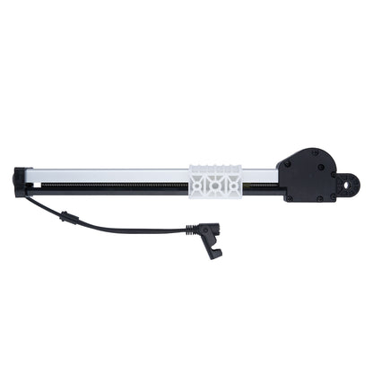Mechanical arm with a motor on a white background