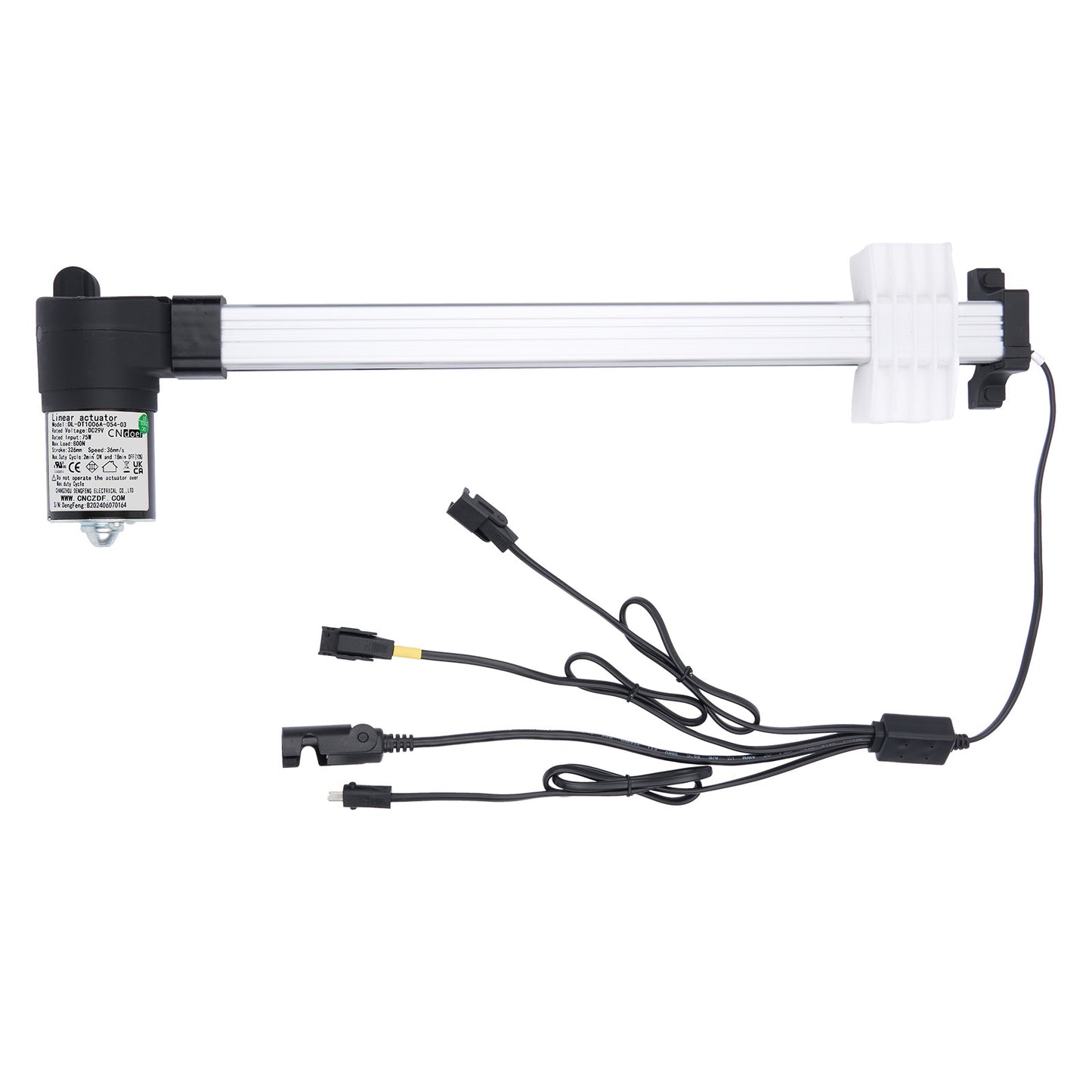 Aquarium light bar with connectors on a white background