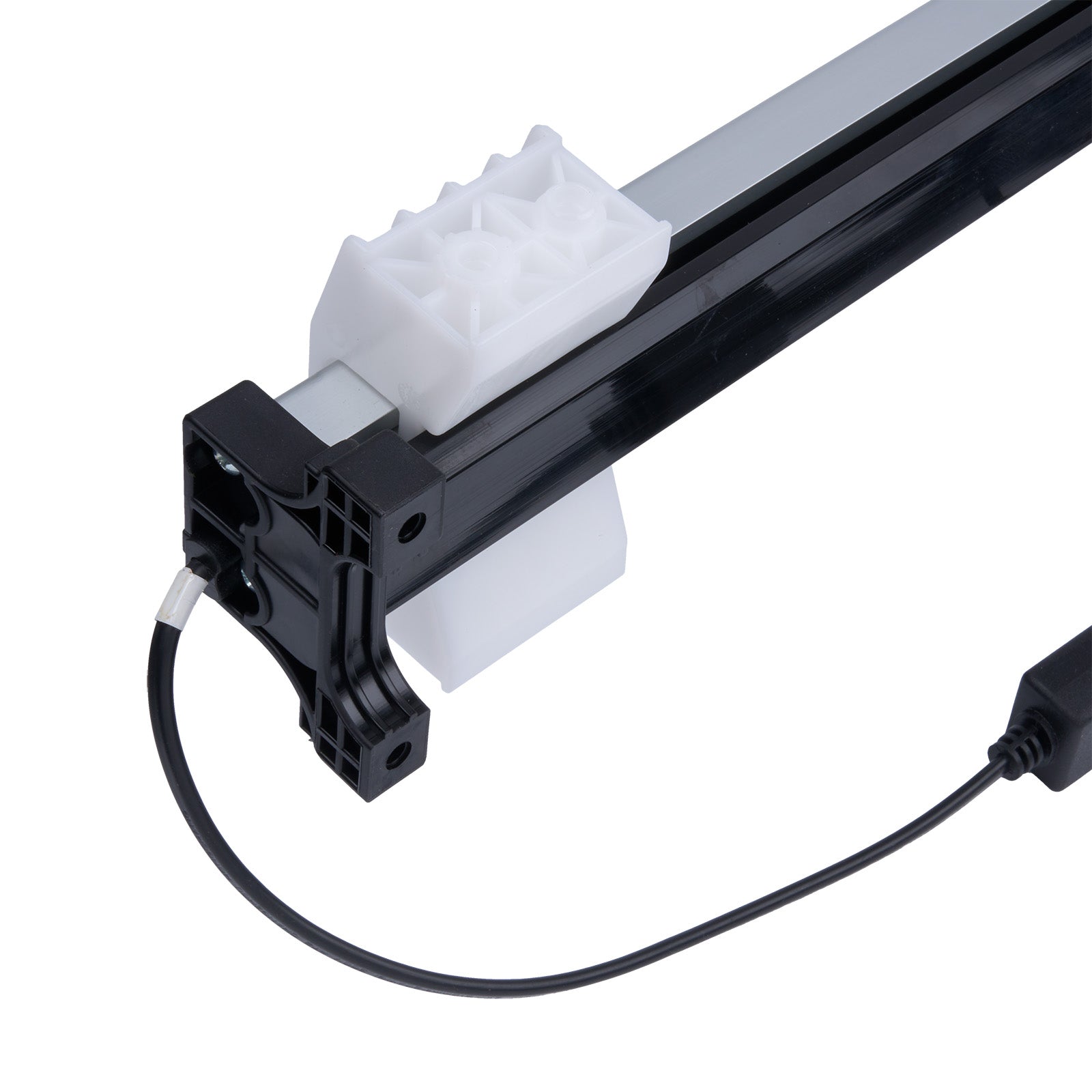 Mechanical component with a black and white design on a white background