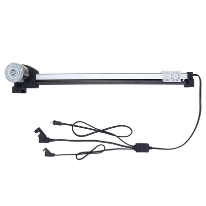 Aquarium light with power cord on a white background