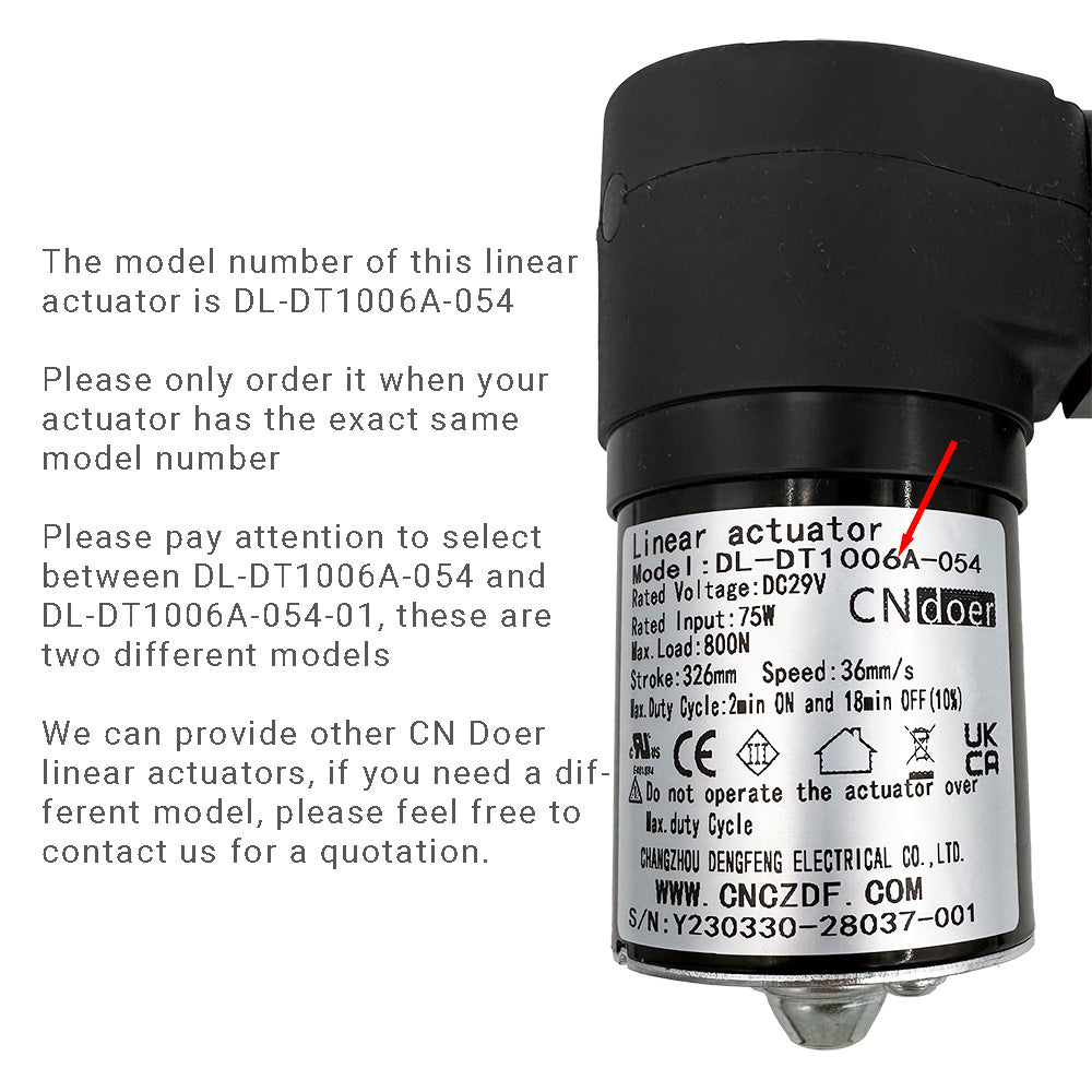 CNDOER DL-DT1006A-054 Linear Actuator Motor by Changzhou DengFeng
