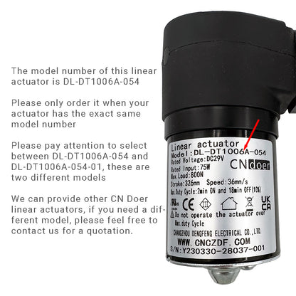 CNDOER DL-DT1006A-054 Linear Actuator Motor by Changzhou DengFeng