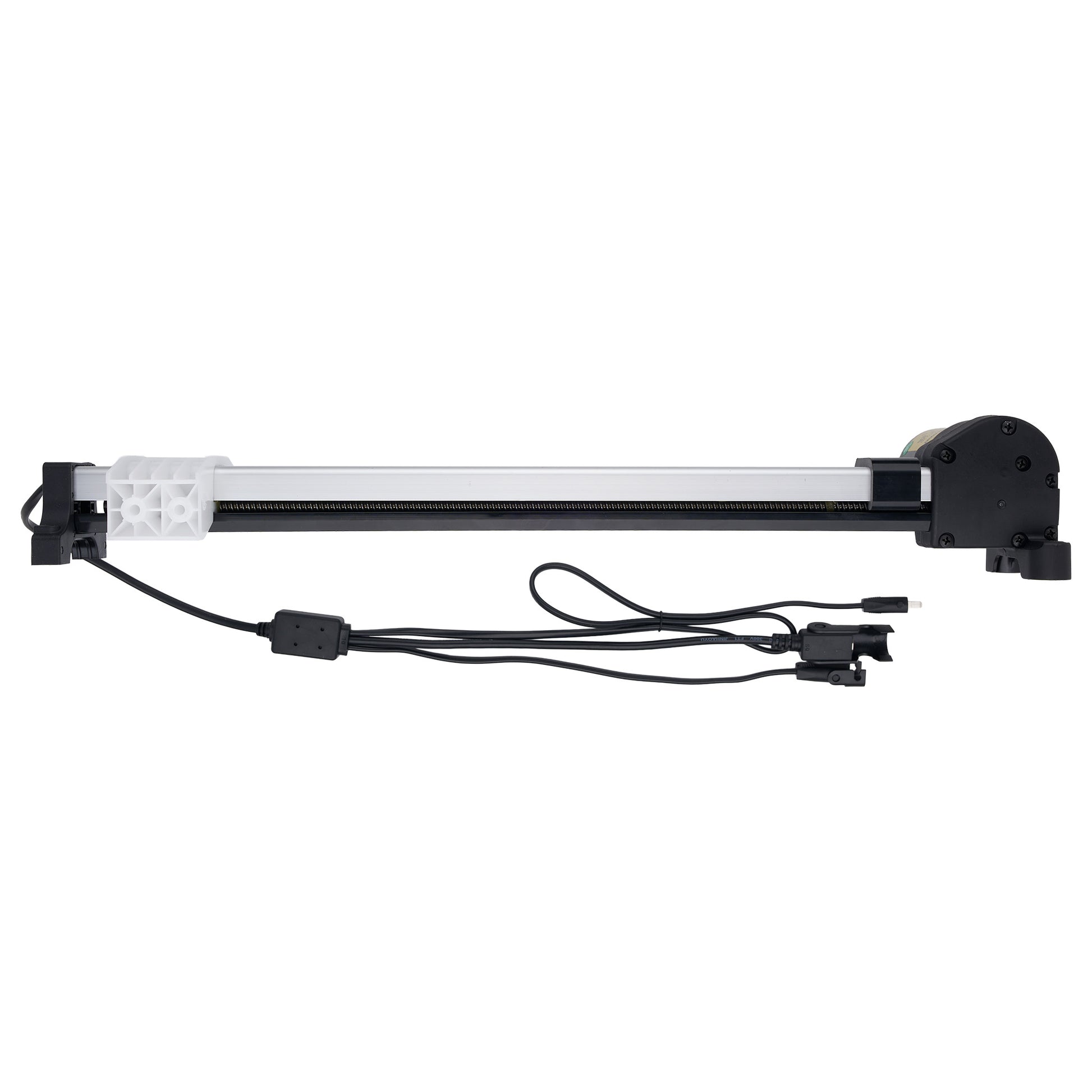 Mechanical slider with cables on a white background