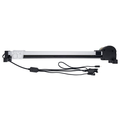 Mechanical slider with cables on a white background