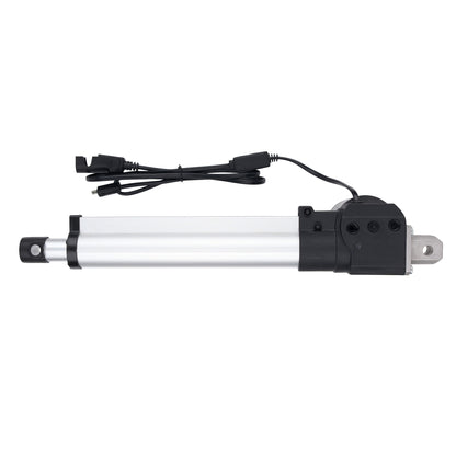 Linear actuator with cable on a white background