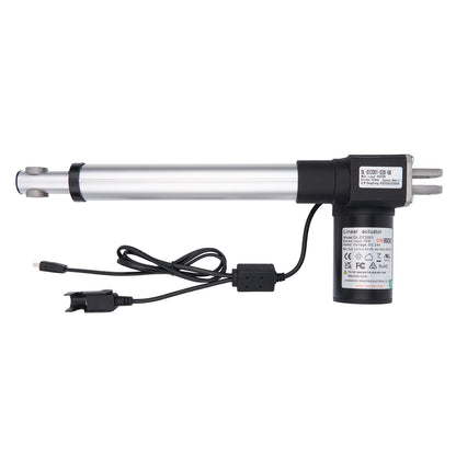 Linear actuator with cable on a white background