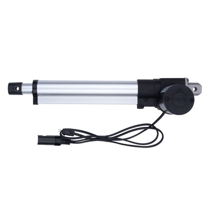 Linear actuator with cable on a white background