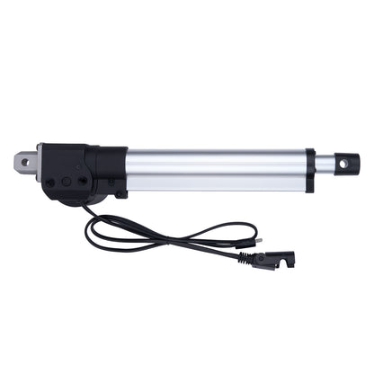Linear actuator with cable on a white background