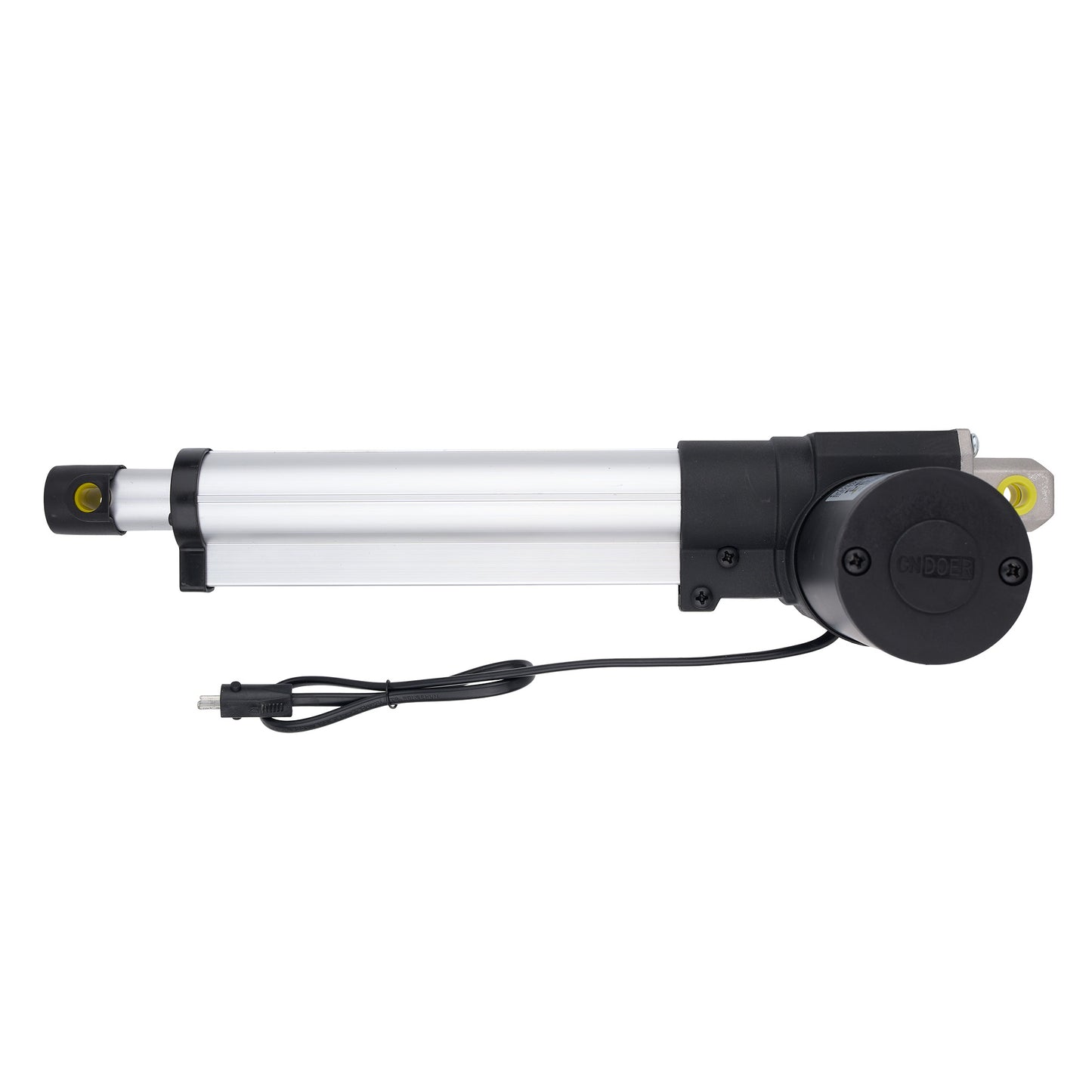 Electric actuator with cable on a white background